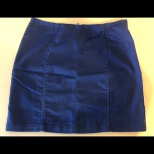 Royal Blue Mini Skirt